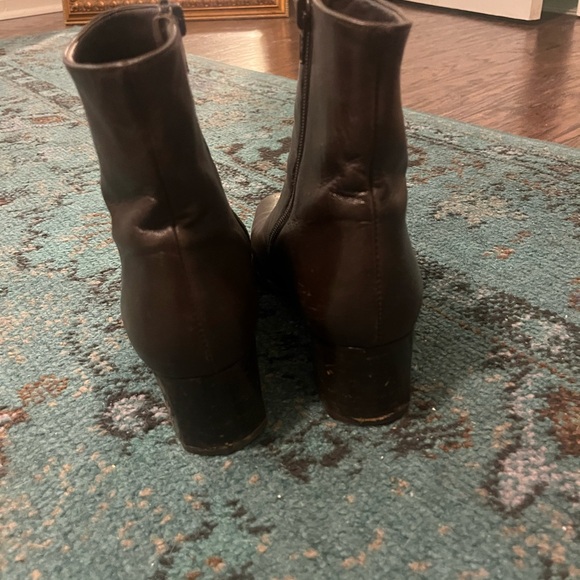 Dark Brown Leather Booties - Picture 3 of 5